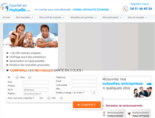 Tablet Screenshot of courtier-en-mutuelle.com